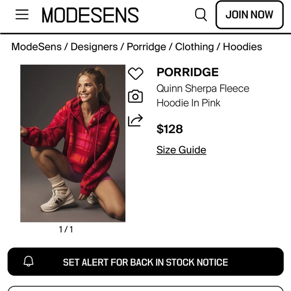 Anthropologie Porridge Quinn Sherpa Fleece Hoodie Size Small - Picture 10 of 10